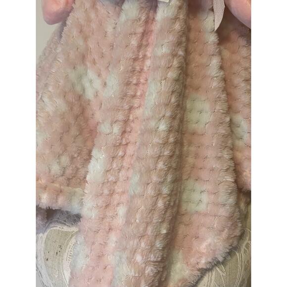 Heavenly Sent Kitty Cat Oversized Lovey Baby Security Blanket Pink Plush 30x30 - Picture 5 of 8